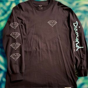 Diamond Supply Co. black long sleeve shirt. Size L